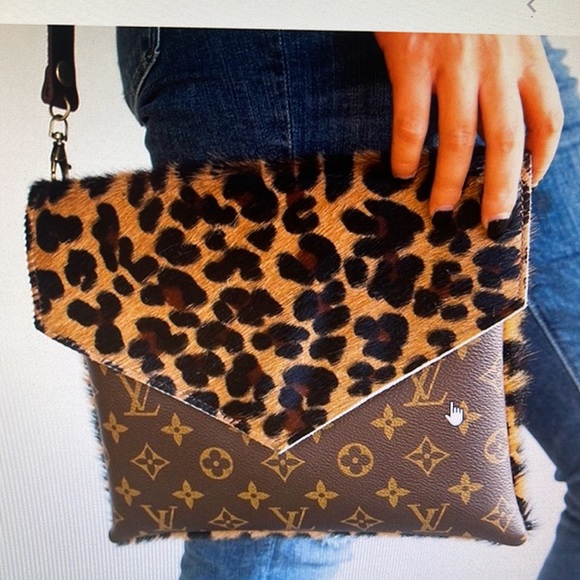 upcycled lv leopard bag - Picture 5 of 11